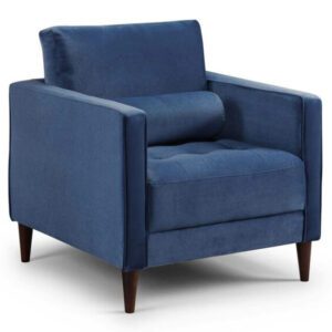 Hiltraud Fabric Armchair In Blue