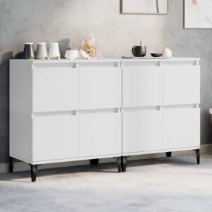 Peyton Wooden Sideboard With 8 Doors In White