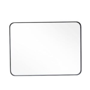 122cm W Aluminum Frame Bathroom Vanity Wall Mirror with Rounded Corner