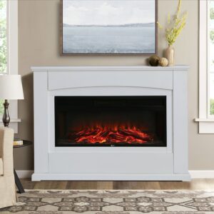 48 Inch 1800W Inset Electric Fireplace with LCD Display