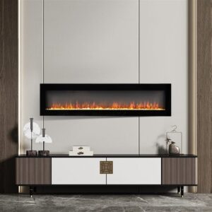 40/50/60 Inch Efficient Wall Mounted Electric Fireplace Freestanding Fireplaces
