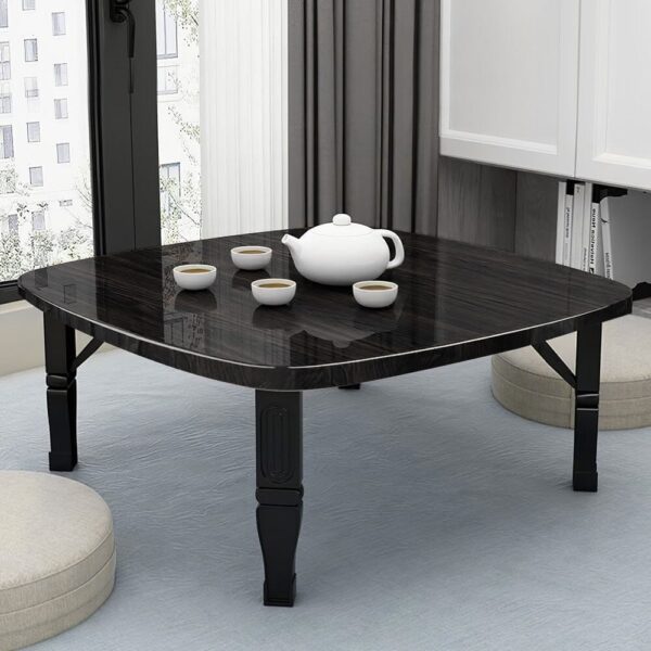 Contemporary Square Wooden Folding Coffee Table