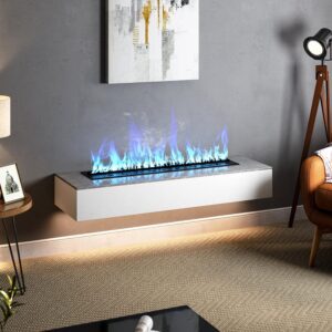 100/120/150cm W Latest Technology Electric 3D Water Vapour Fireplace For Party 7 Flame Colours Dancing Freestanding Fireplaces