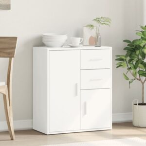 Exeter Wooden Sideboard With 2 Doors 2 Drawers In White