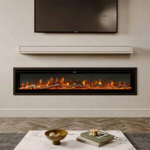 Smallbee 70/80 Inch Electric Fireplace with Remote 9 Flame Colours Freestanding Fireplaces