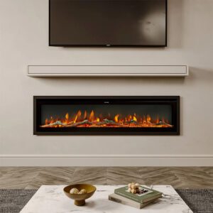 Smallbee 70/80 Inch Electric Fireplace with Remote 9 Flame Colours Freestanding Fireplaces