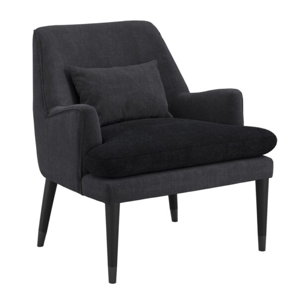 Monterey Fabric Bedroom Armchair Anthracite