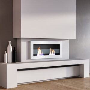 Smallbee Stainless Steel Wall Mount Bioethanol Fireplace Insert