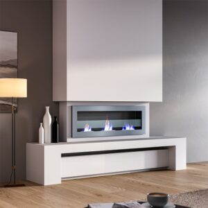 Smallbee Stainless Steel Wall Mount Bioethanol Fireplace Insert