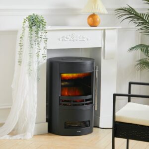 Freestanding Electric Fireplace with 3D Log Flames